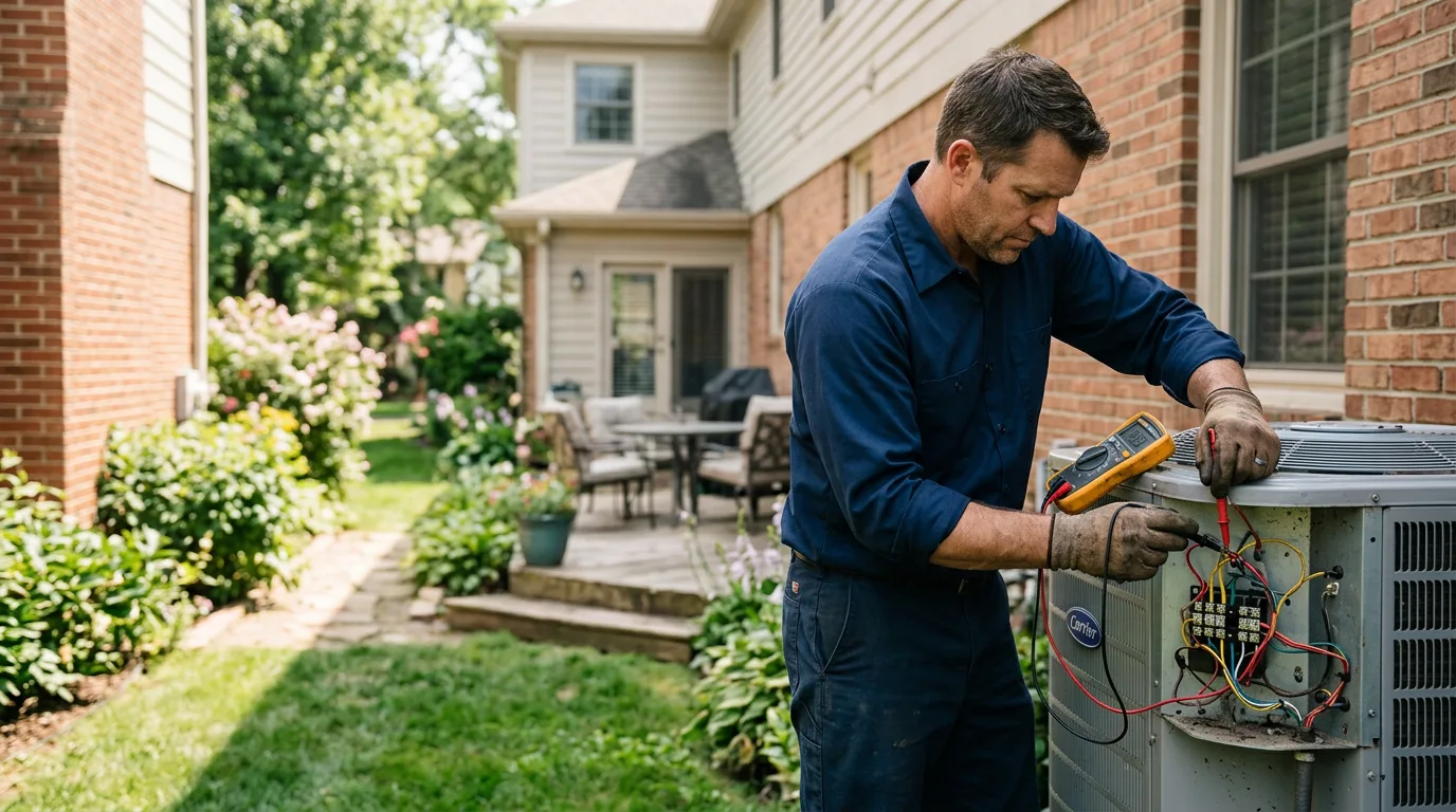 HVAC technician working near Magnolia, KY